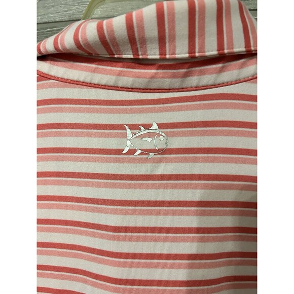 Southern Tide Men’s XL Ryder Performance Polo-Kendrick Heather Rose Blush‎ Pink - Picture 5 of 8